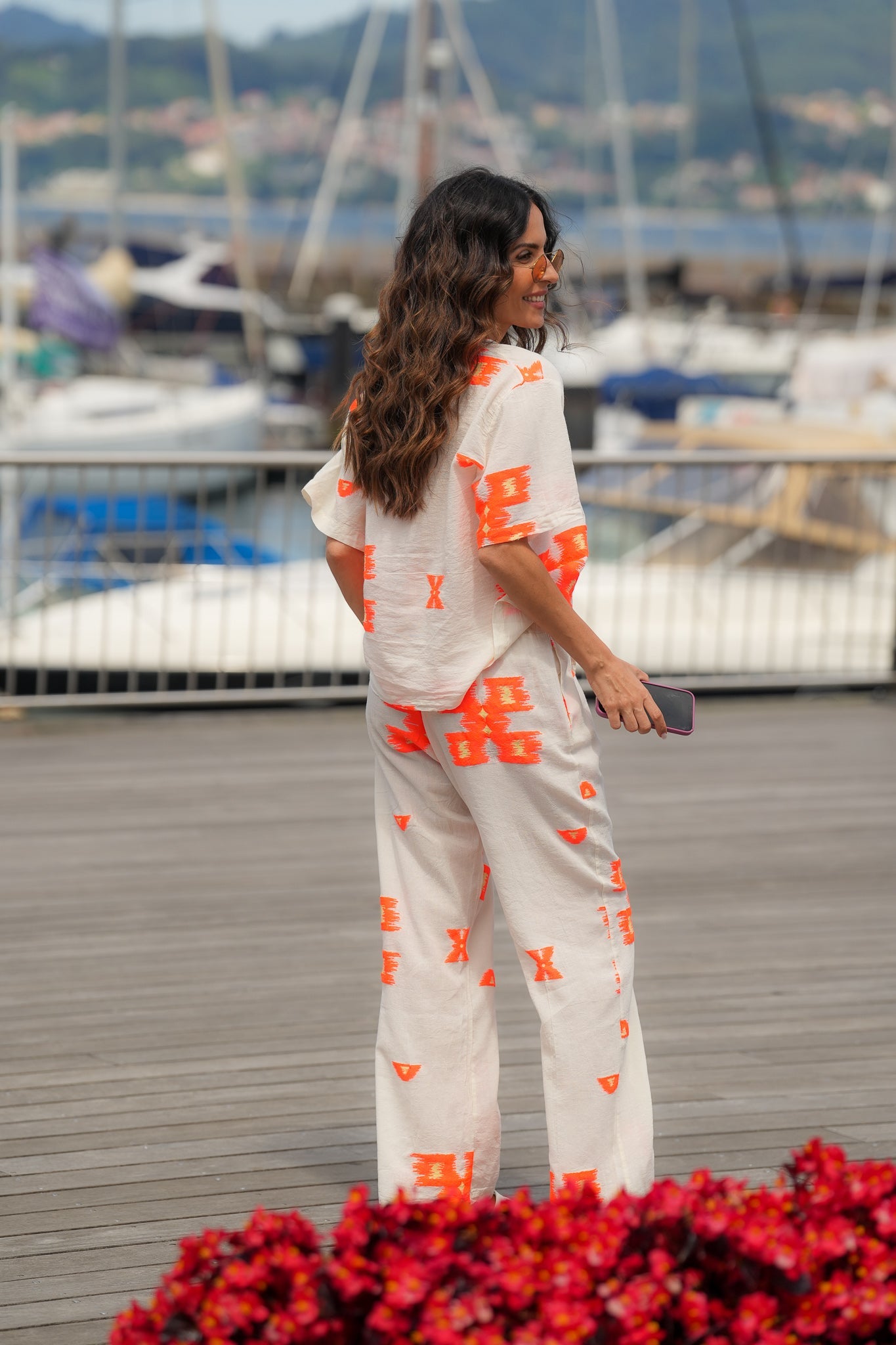 Jacquard Set Orange