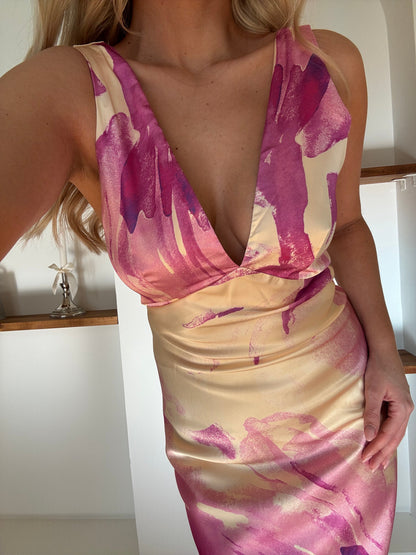 Cecilie kjole pastelgul
