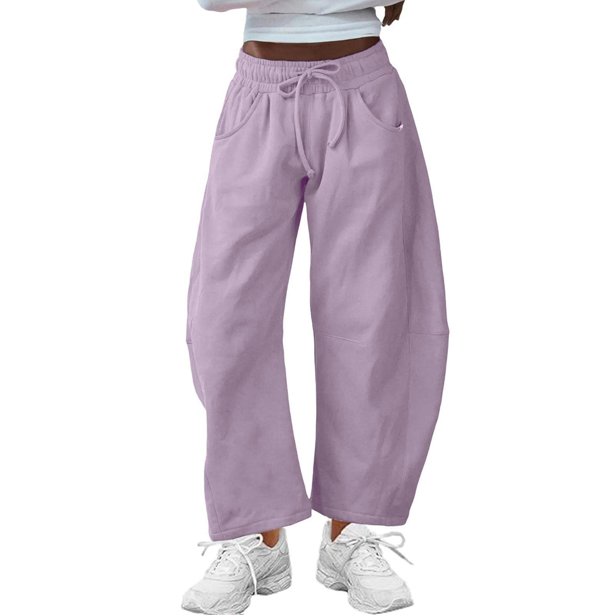 Pantalón Tobillero Relajado con Cordón