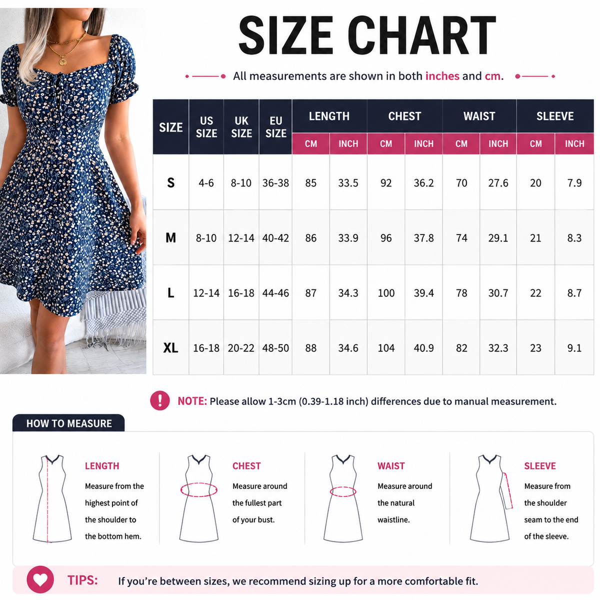 Vestido Corto Floral con Escote Cuadrado