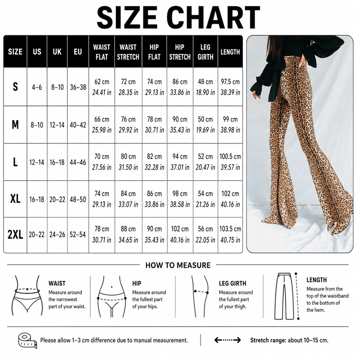 Pantalón Flare Estampado Leopardo