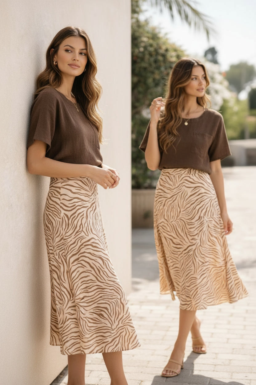 Emilia Linen Blouse cacau
