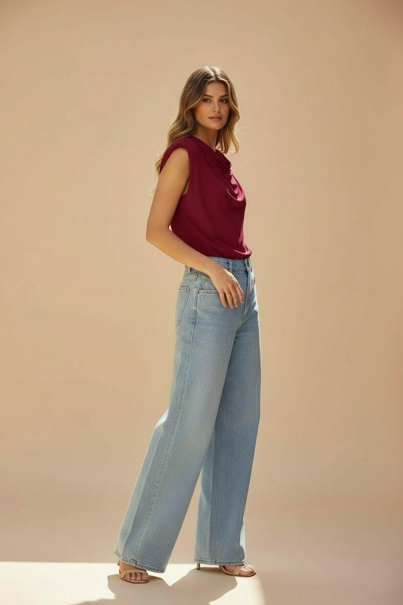 Elisa blouse burgundy