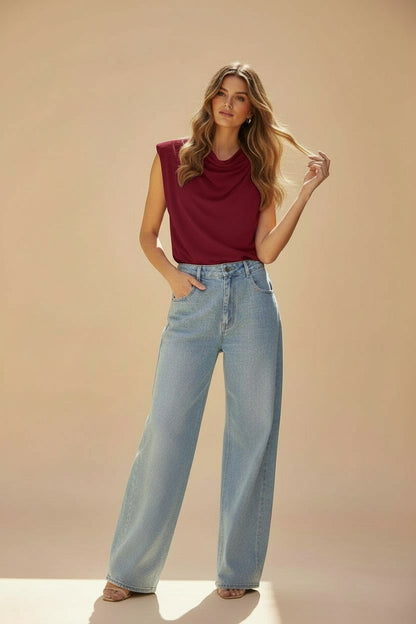 Elisa blouse burgundy
