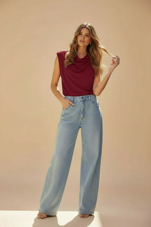 Elisa blouse burgundy