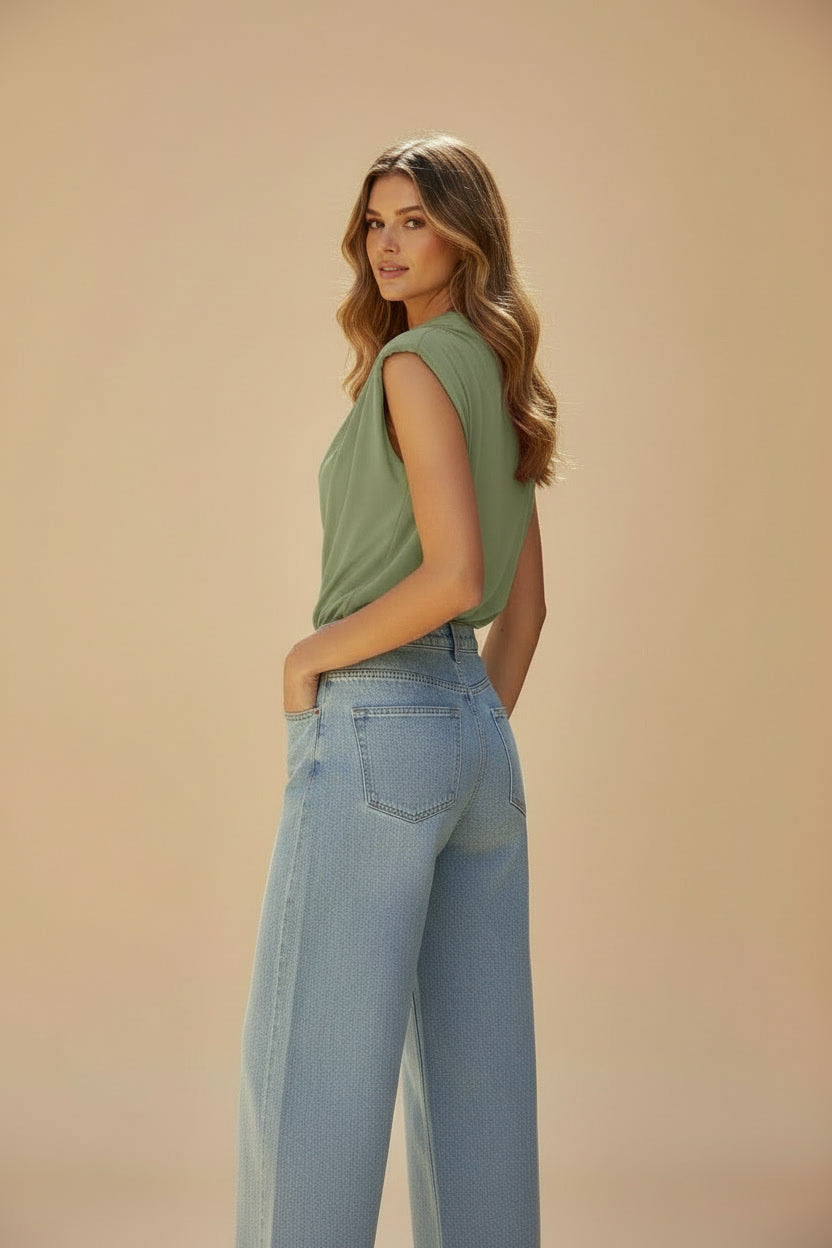 Elisa blouse sage green