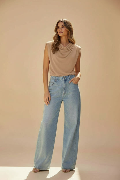 Elisa blouse beige