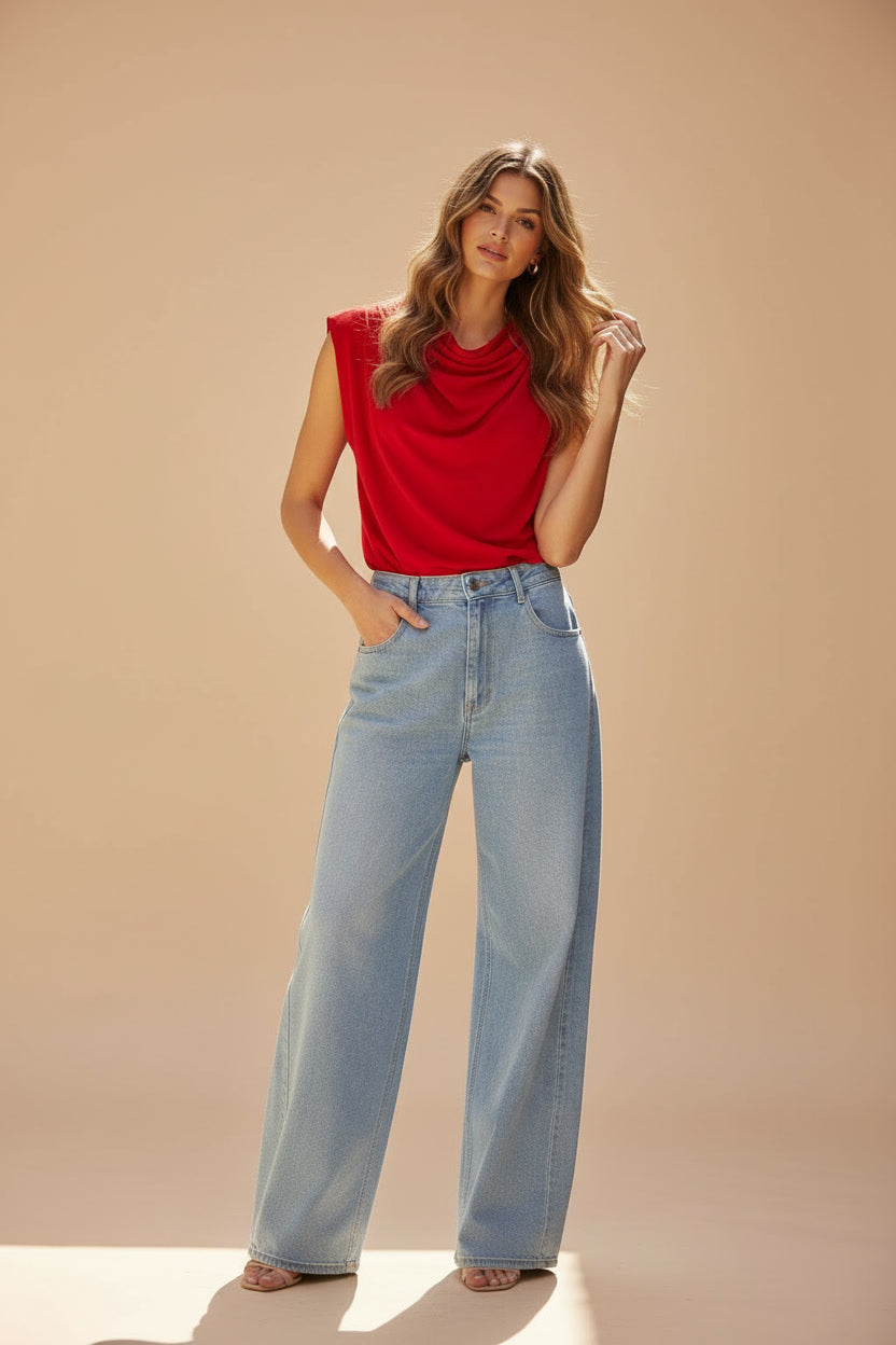 Elisa blouse red