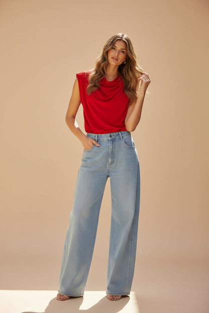 Elisa blouse red