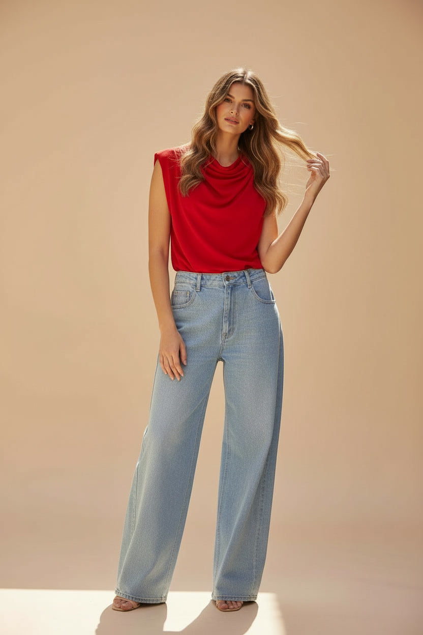 Elisa blouse red