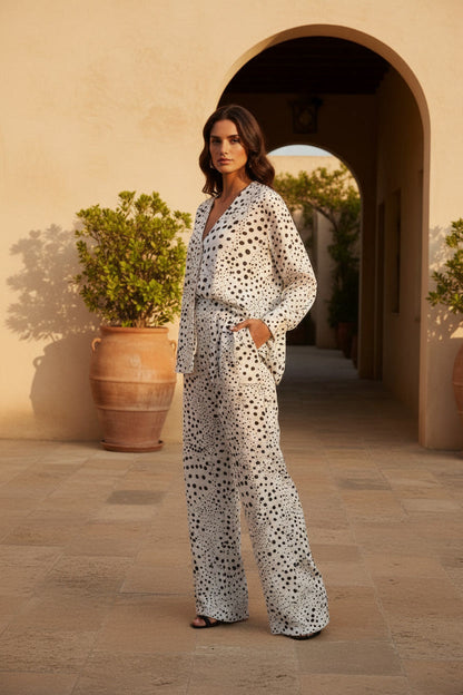 polka dot trousers