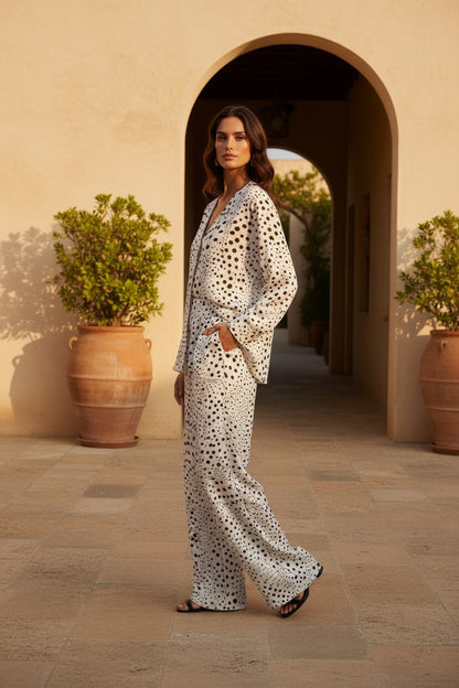 polka dot trousers