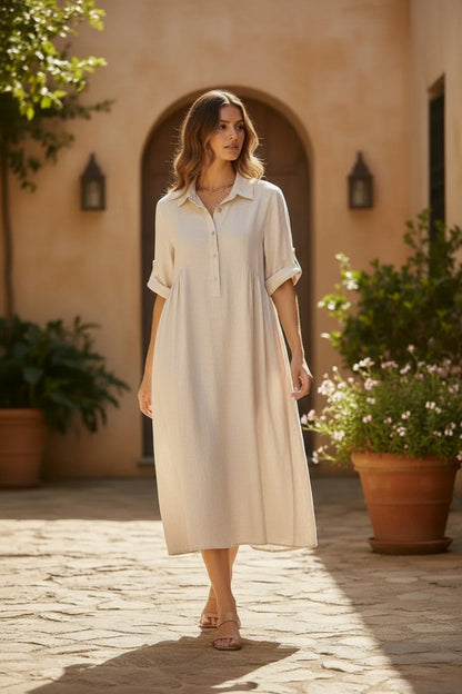 Maya dress latte