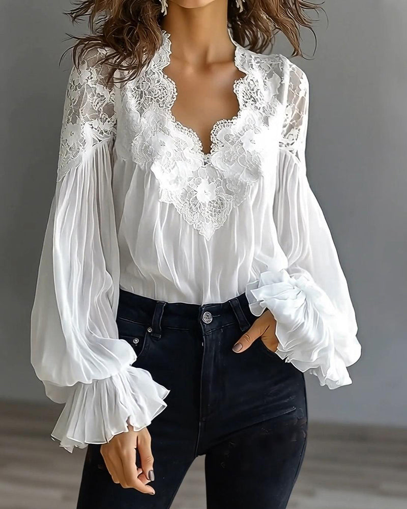 Élise Lace Blouse | Elvara House