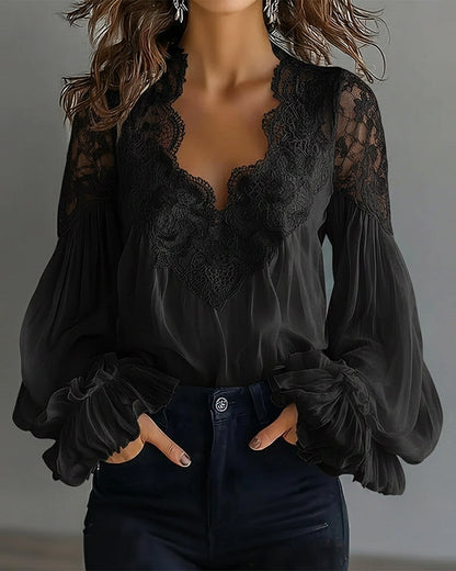 Élise Lace Blouse | Elvara House