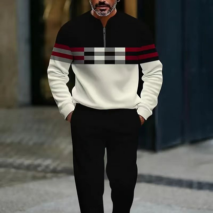 Timeless Zip-Neck Knit Sweater | Elvara House