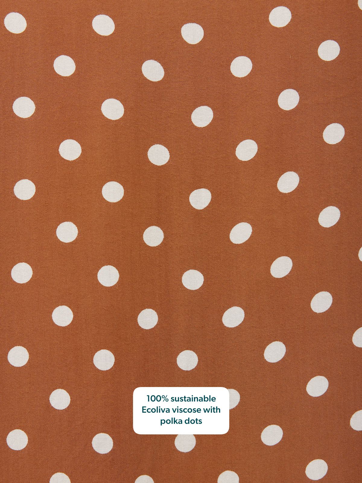 Camilla Shirt Dress - Brown & White Spot Print