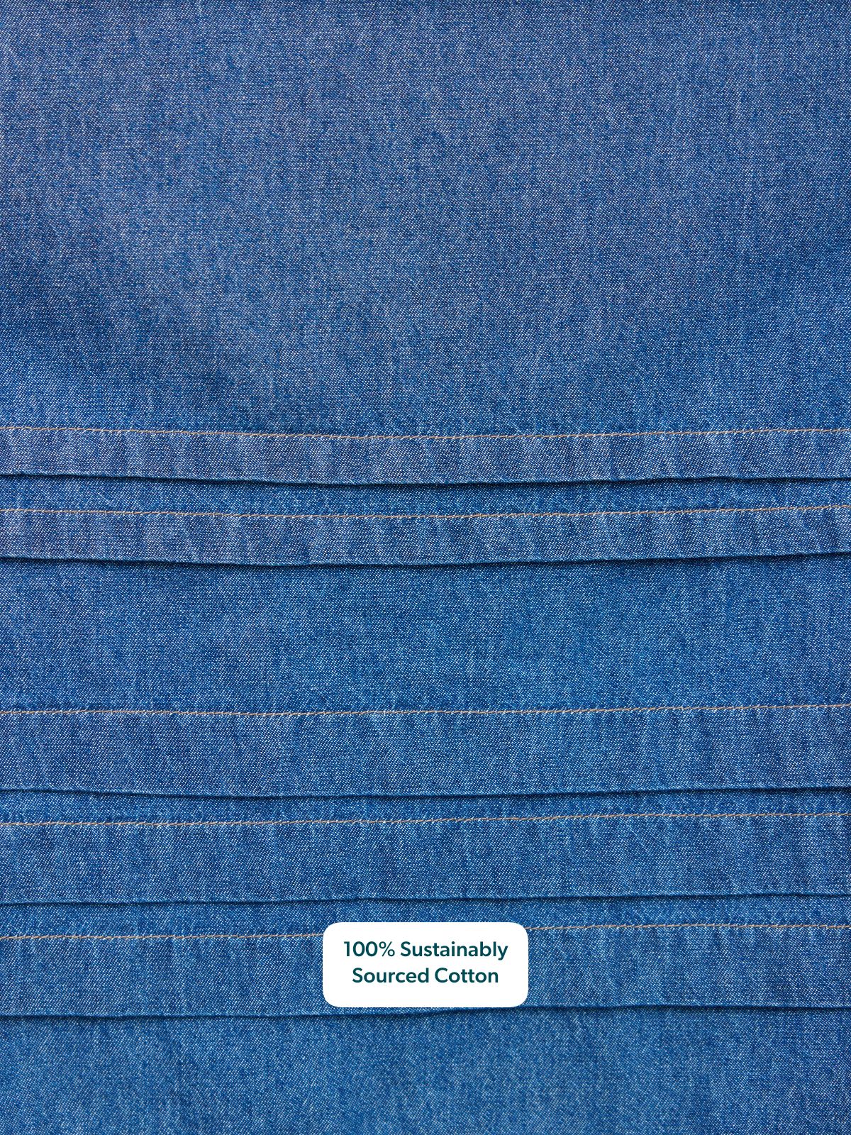 Lara Tuck Detail Denim Dress - Blue