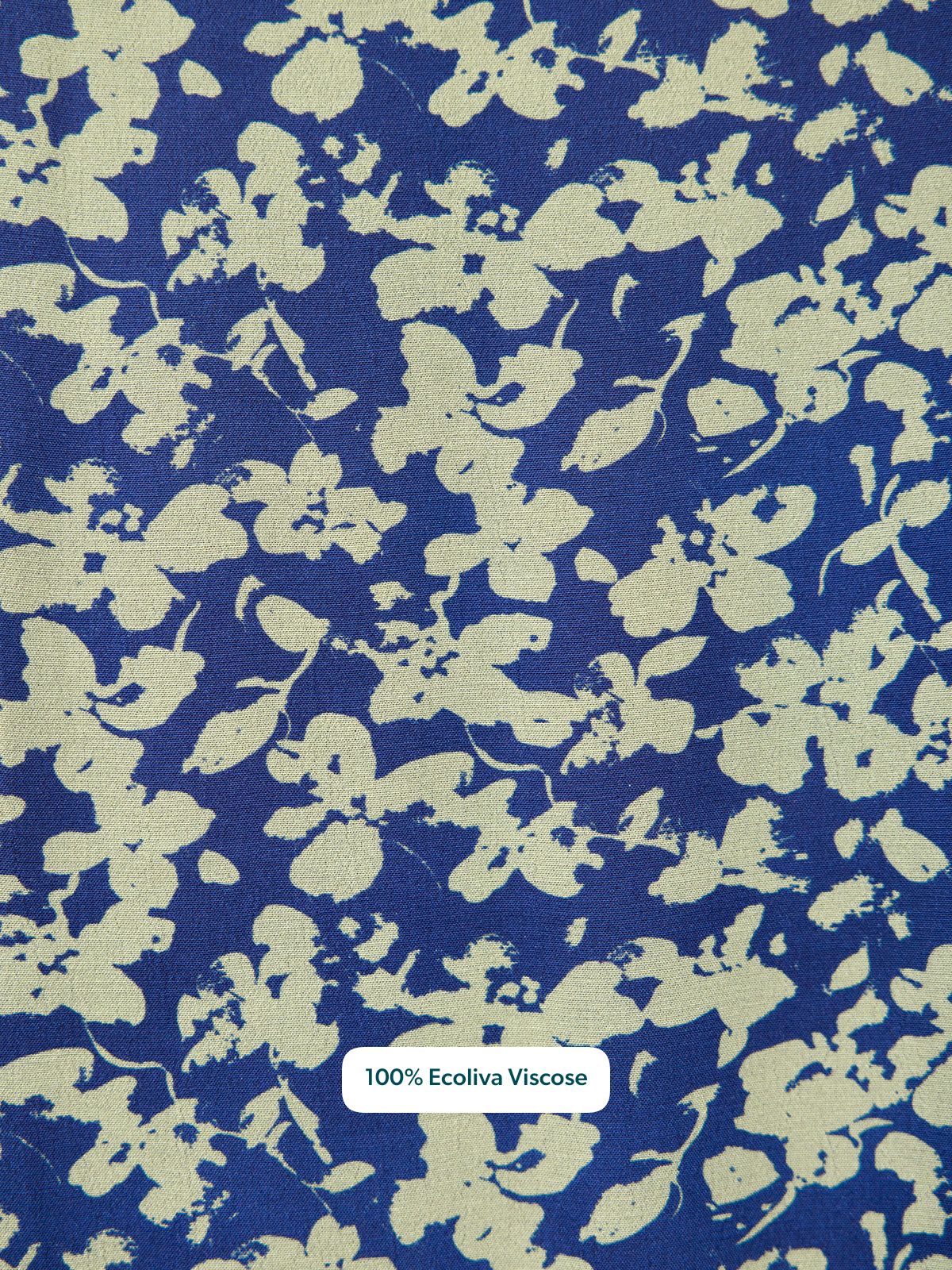 Maddie Long Sleeve Dress - Navy & Green Leaf Print