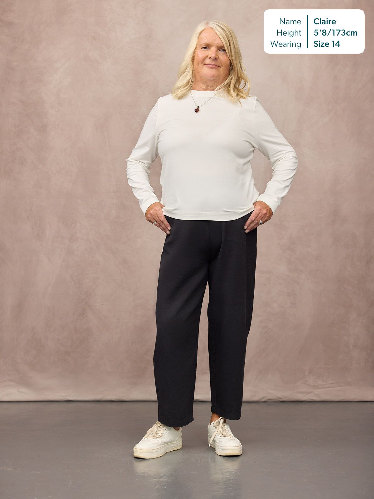 Pam Barrel Leg Trouser - Black