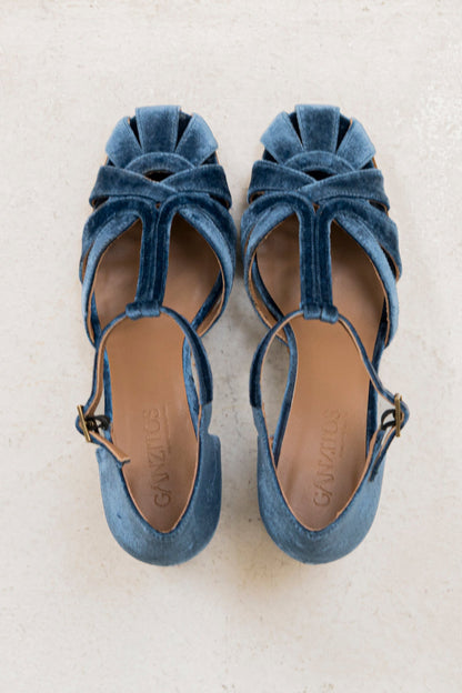 Roberta Velvet Indigo | Elvara House